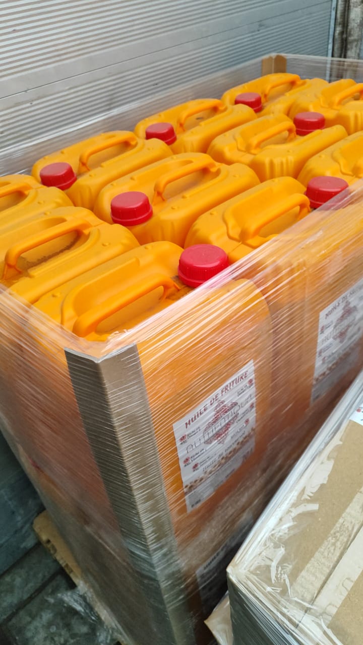 Huile de tournesol, pour la friture, riche en acide oléique avec antioxydants en bidons de 20 litres(EFFO) 