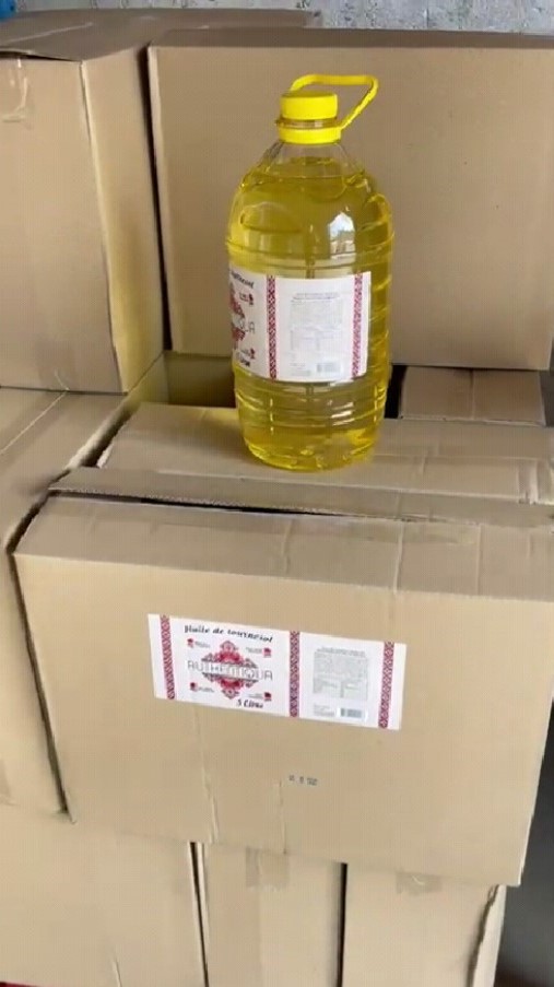 Huile de tournesol à haute teneur en acide oléique(HOSO) en bouteilles de 5l 