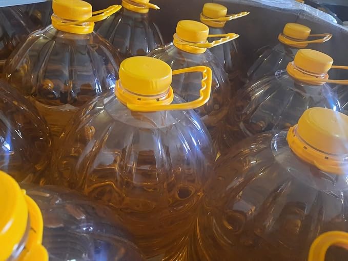 Huile de tournesol, pour la friture, riche en acide oléique avec antioxydants en bouteilles PET 10 litres(EFFO)  