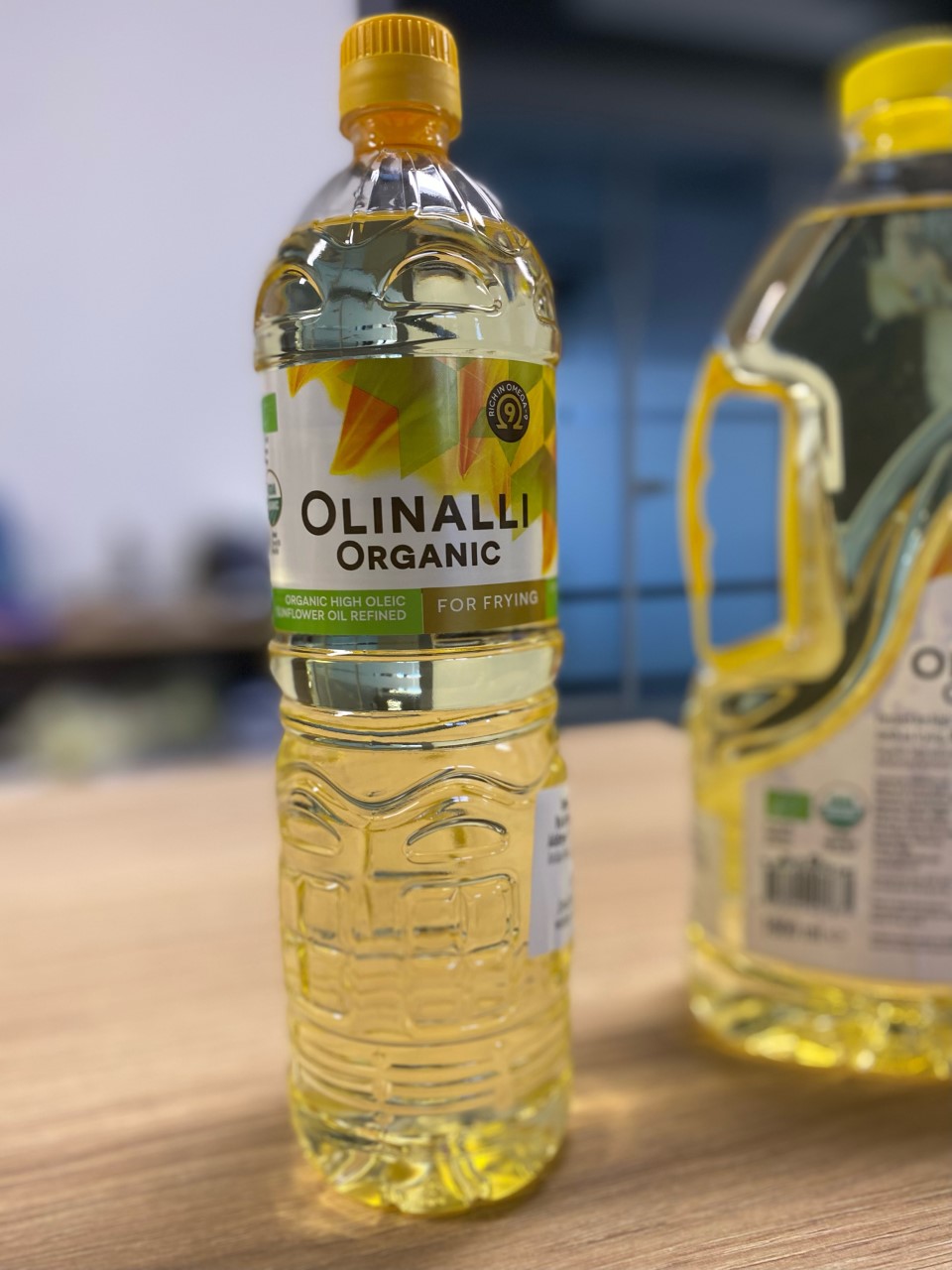 Huile de tournesol organique (bio) en bouteilles de 1l 
