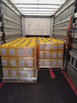 Huile de tournesol, pour la friture, riche en acide oléique avec antioxydants en bidons de 20 litres(EFFO) 