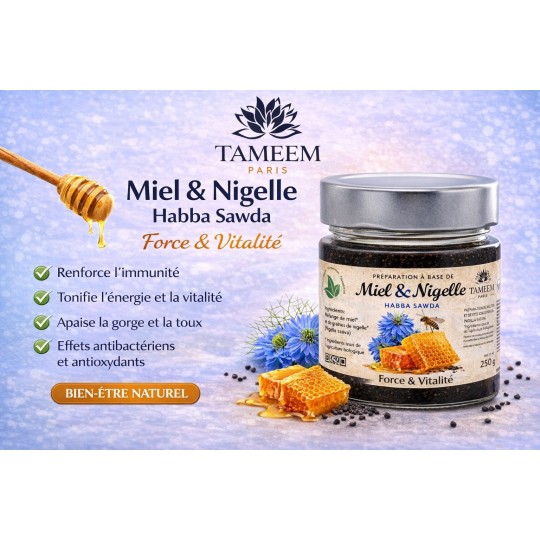 Miel à la Nigelle - Tameem Paris - 250gr